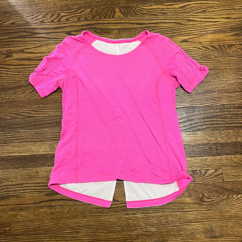 Pink Lululemon T-shirt